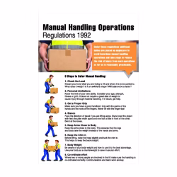 Manual handling operations regulations 1992 poster IS28501RP