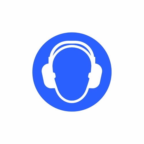 Ear protectors floor graphic 400mm dia (external grade)