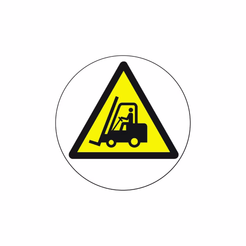 Forklift truck floor graphic 400mm dia (external grade)