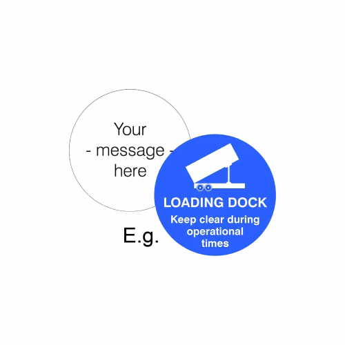 Design your own floor graphic 400mm dia (external grade)