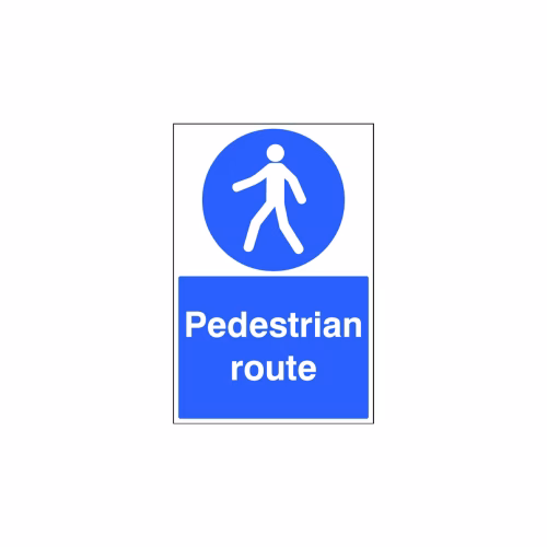 Pedestrian route floor graphic 400x600mm (external grade)