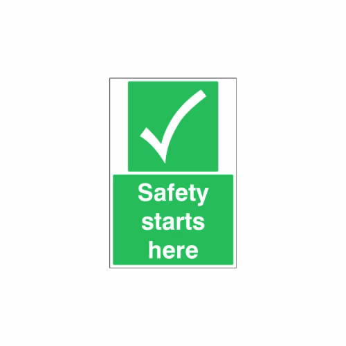Safety starts here floor graphic 400x600mm (external grade)