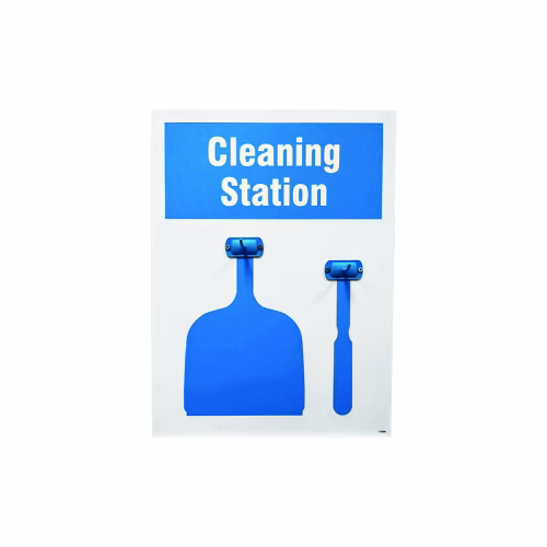 Cleaning Station Shadow Board - 2 piece 440x600mm 10mm foam pvc - customised - specify logo & colours
