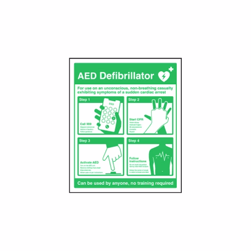 AED Defibrillator Instructions