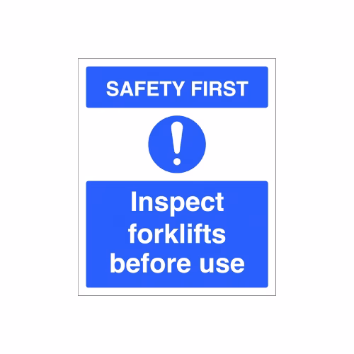 Safety first - inspect forklifts before use