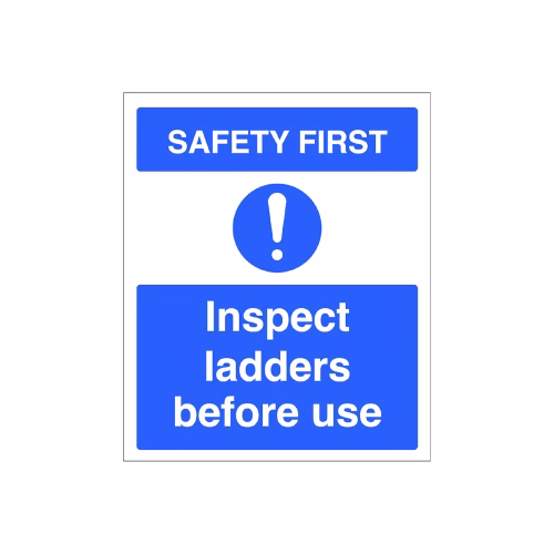 Safety first - inspect ladders before use