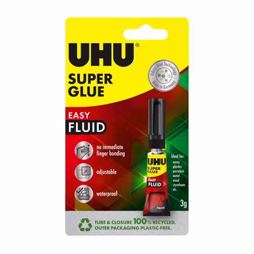 UHU SUPERGLUE EASY FLUID 3gm BLISTER 7008890